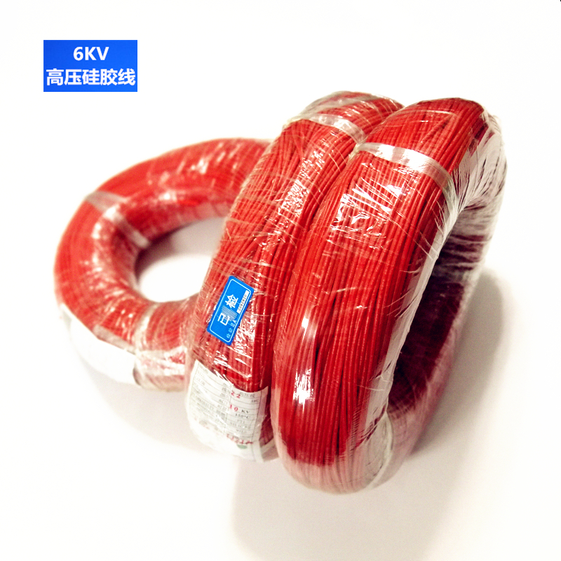 直销机器仪器内部高压6KV连接线导线UL3239硅胶高温线22AWG电子线