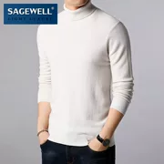 SAGEWELL2019 mùa thu nam mỏng phần áo len màu rắn áo len nam dài tay ML0816 - Áo len cổ tròn