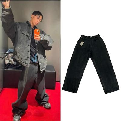 B家廓形牛仔裤巴黎风格