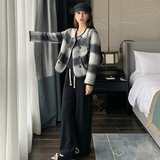 【现货】秋冬新款小香风格子妮大衣外套短款301A-8911-P155-K208，女装短外套，2C301