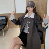 【现货】新款图撞色中长款风衣301A-8982-P155-K228，女装风衣，2C301