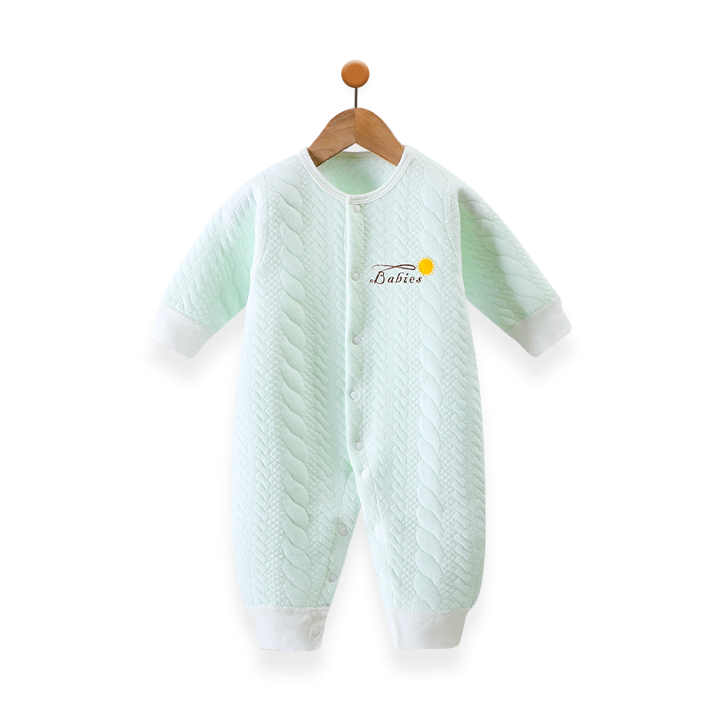 嬰兒連體衣保暖秋冬裝夾棉新生兒衣服冬季寶寶睡衣秋冬款哈衣套裝