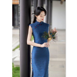 二小姐旗袍｜时尚改良新中式长款小个子旗袍夏季新款年轻女士
