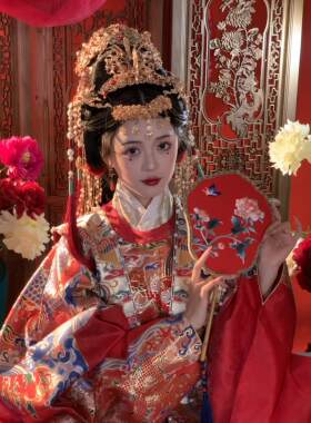 华冠簪缨发冠纯铜中式婚嫁头饰