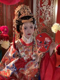 【凤凰于飞】华冠簪缨原创汉服配饰婚嫁头饰套装中国风婚服发冠