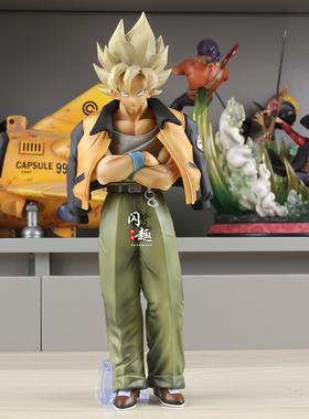 七龙珠 许愿工作室VF休闲服悟空便衣手办动漫模型摆件生日礼物