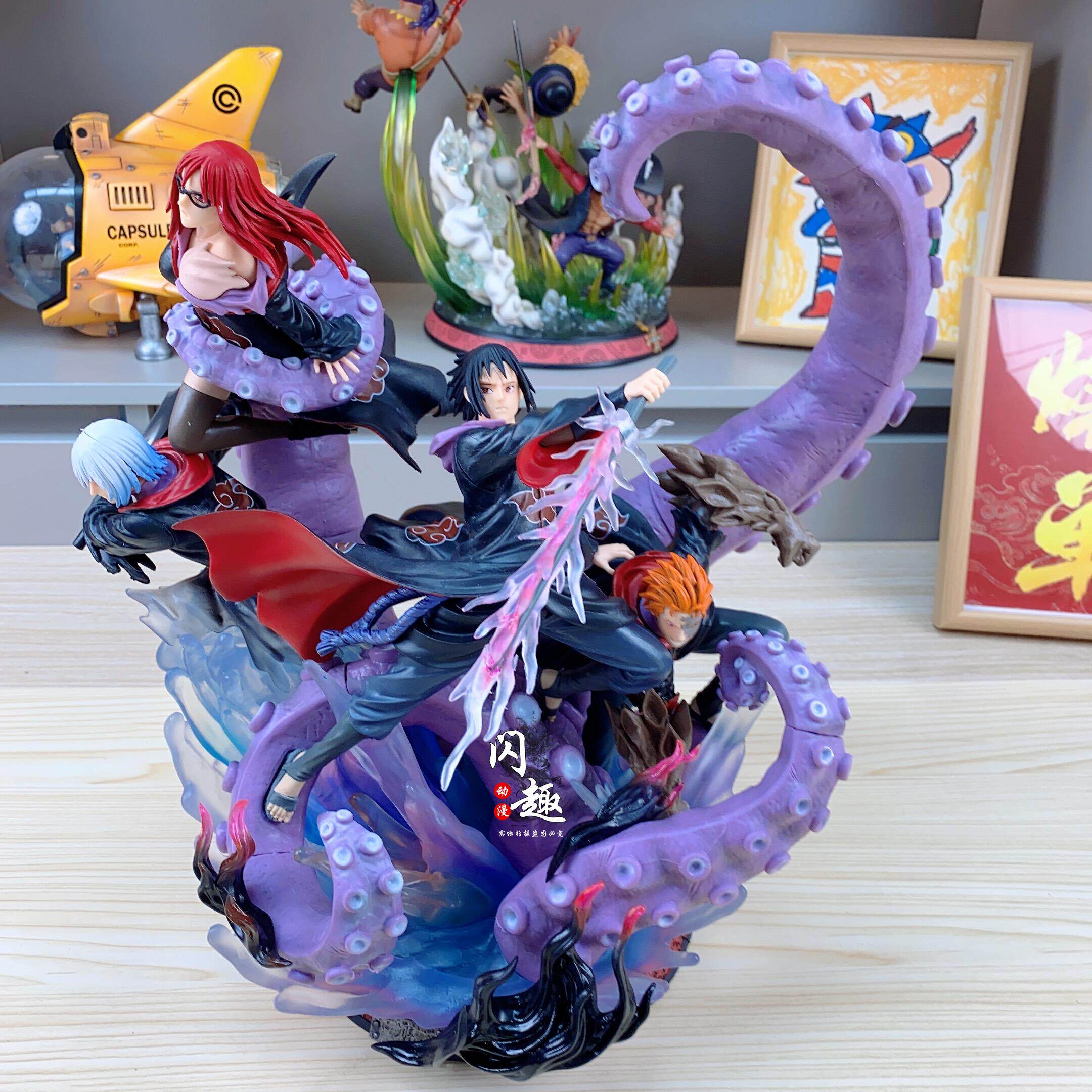 火影忍者手办 uts鹰小队 佐助水月香磷 晓组织gk雕像模型动漫摆件