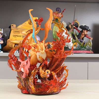 精灵宠物 fairy 精灵屋 大喷火龙进化组手办动漫模型摆件礼物