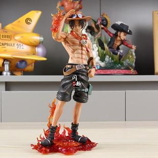 国产动漫手办 站姿火焰艾斯手办 动漫模型摆件 动漫周边生日礼物