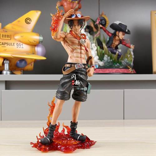 国产动漫手办 站姿火焰艾斯手办 动漫模型摆件 动漫周边生日礼物