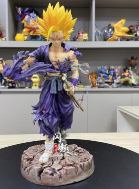 龙珠LK 和风武士系列 孙悟饭人造人18号贝吉塔布罗利手办模型摆件