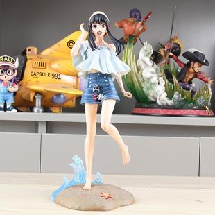 间谍过家家 雕像哥沙滩约尔手办动漫摆件约尔福杰桌面机箱礼物