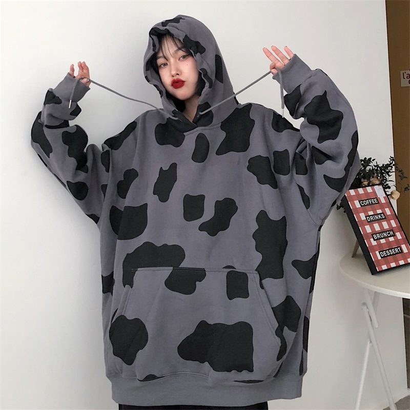 Real shot of cow's sweater women's thin autumn and winter clothes