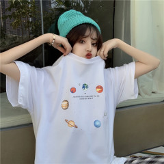 Star print short sleeve shirt