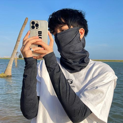 户外骑行防晒遮阳面罩面纱口罩