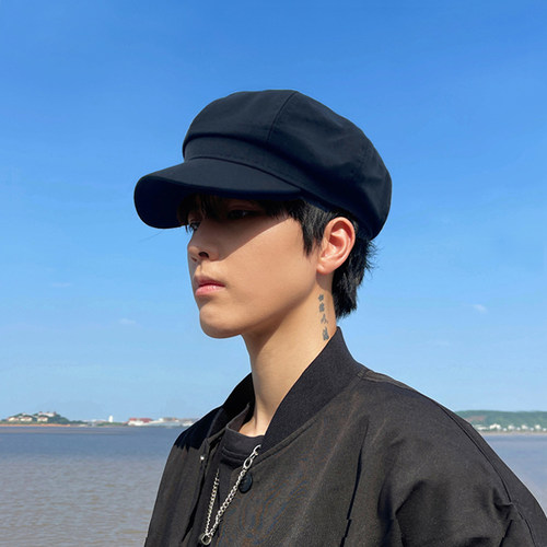 经典版型纯色文艺贝雷帽子画家帽