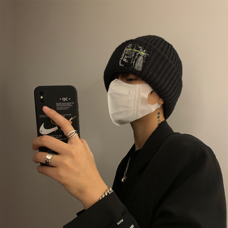 大脸显脸小毛线帽子男秋冬季男生冷帽大头围保暖粗针织帽男潮新款