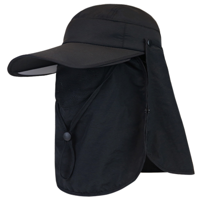 户外防晒伸缩大檐钓鱼登山遮阳帽