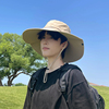 夏季户外遮阳帽子男士大头围防晒帽太阳帽大檐登山帽钓鱼渔夫帽男