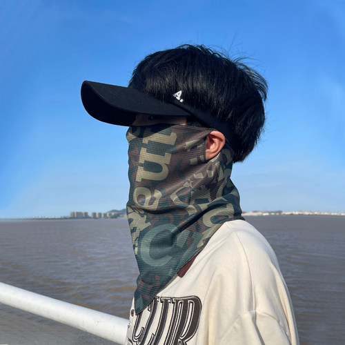 夏季全脸防晒面罩男户外骑行