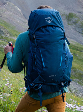 OSPREY KESTREL小鹰鹞鹰户外双肩背包专业旅行登山包48L男轻便包