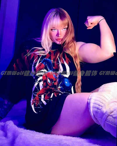 水洗做旧薄运动健身纯棉男女短袖