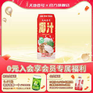 聚餐 天地壹号生榨椰汁960ml单瓶植物蛋白饮料 尝鲜 送礼 新品