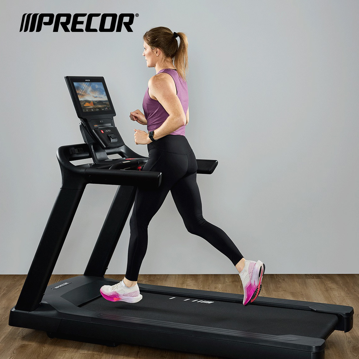 Precor必确跑步机TRM531/581多功能家用有氧运动智能健身房器材