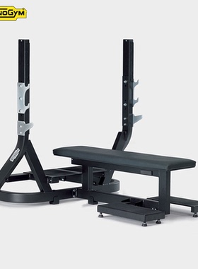 Technogym泰诺健水平推举椅PG07杠铃卧推举重床上半身力量健身器