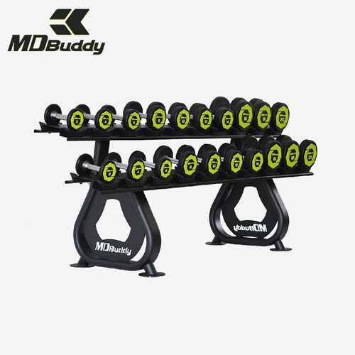 MDBuddy双层哑铃架组合套装器材