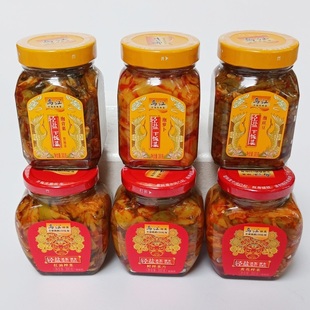 涪陵乌江榨菜300g瓶装口口脆轻盐版咸菜丝下饭菜片腌制红油脆口芯