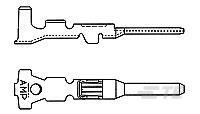 282109-3 连接器 《 CONN TAB 15-18AWG CRIMP GOLD    》