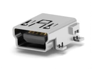 1734035-3 连接器 《 CONN RCPT USB2.0 MINI B SMD R/A    》
