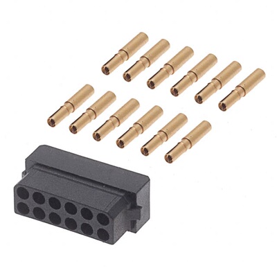 M80-8891205 连接器 《 CONN RCPT 12POS CRIMP 22AWG GOLD    》