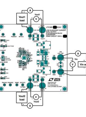 DC1381A-A 开发板 《 BOARD DEMO FOR LTC3857IUH    》