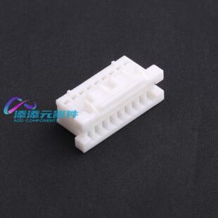 HX25068-18Y 连接器 《 2.5mm 2x9P 锁扣公胶壳 白色 》