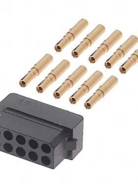 M80-7881001 连接器 《 CONN RCPT 10POS CRIMP 28-32AWG    》