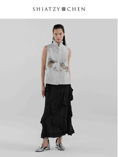 蜃缕系列混纺刺绣马甲149474 夏姿·陈2024年新品 SHIATZY CHEN
