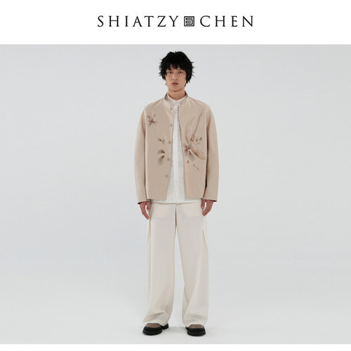 SHIATZY CHEN/夏姿·陈春夏系列中式立领丝棉混纺刺绣外套151806