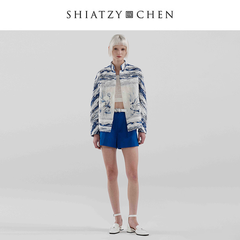 SHIATZY CHEN/夏姿·陈蜃缕系列粗花呢刺绣外套149316