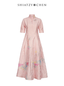 夏姿·陈中式 SHIATZY CHEN 立领刺绣连衣裙123715