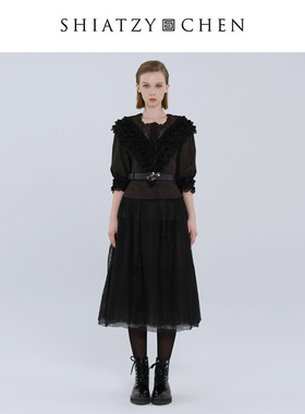 SHIATZY CHEN/夏姿·陈25年早秋曲境系列休闲蕾丝半裙658082