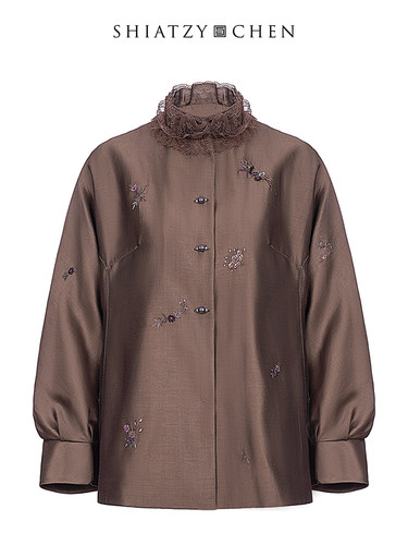 SHIATZYCHEN立领刺绣外套