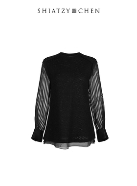 SHIATZY CHEN/夏姿·陈异材质拼接上衣619218
