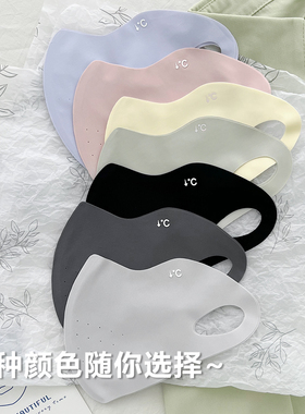 2025款春夏季冰丝面罩防紫外线护眼角薄款无痕立体防晒口罩高颜值