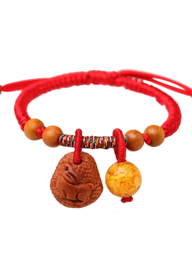 宝宝桃木生肖手链男女通用