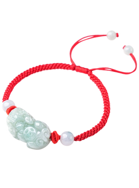 吞金兽手链翡翠玉石貔貅男女同款