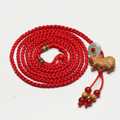 真安顺本命年红腰链生肖转运红绳腰带正宗桃木红腰绳男女情侣款