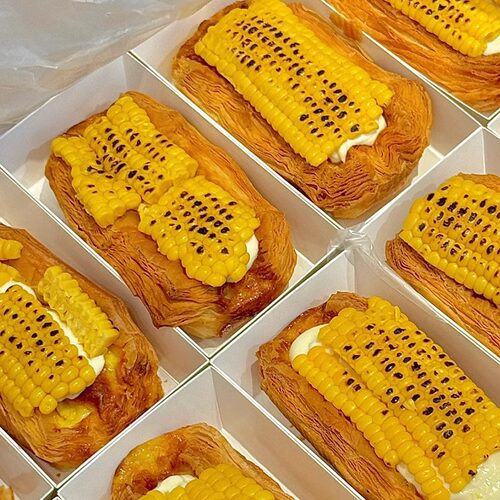网红临沂玉米芝士挞包装盒拿破仑