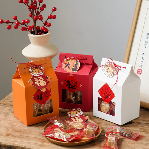 春节雪花酥牛轧糖太妃糖年货盒子
